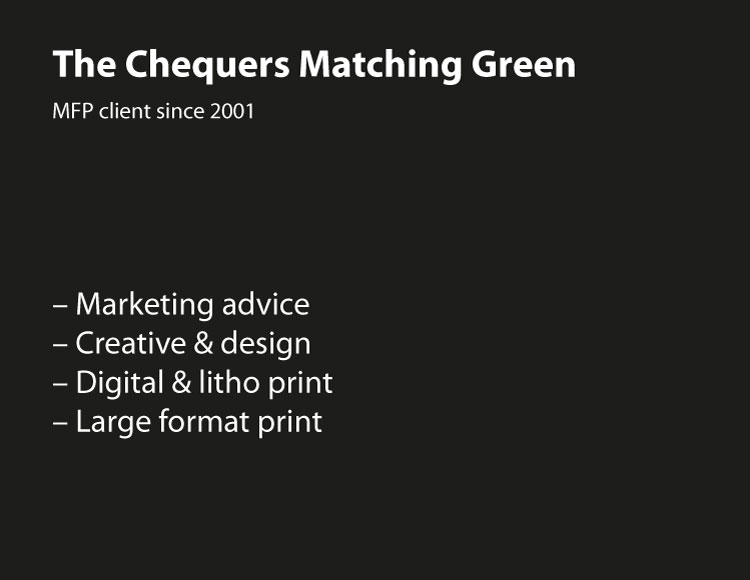 The Chequers - Matching Green text